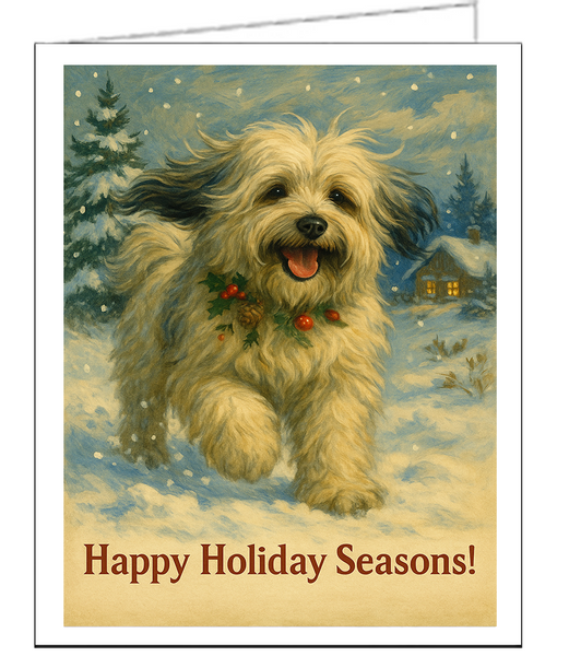 Tibetan Terrier Christmas Card Set