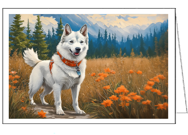 Yakutian Laika - Sled Dog Fine Art Notecards - Set of Six