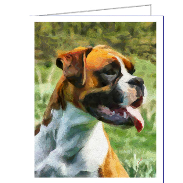 'Cooper' Boxer Fine Art Notecards - Set of Six