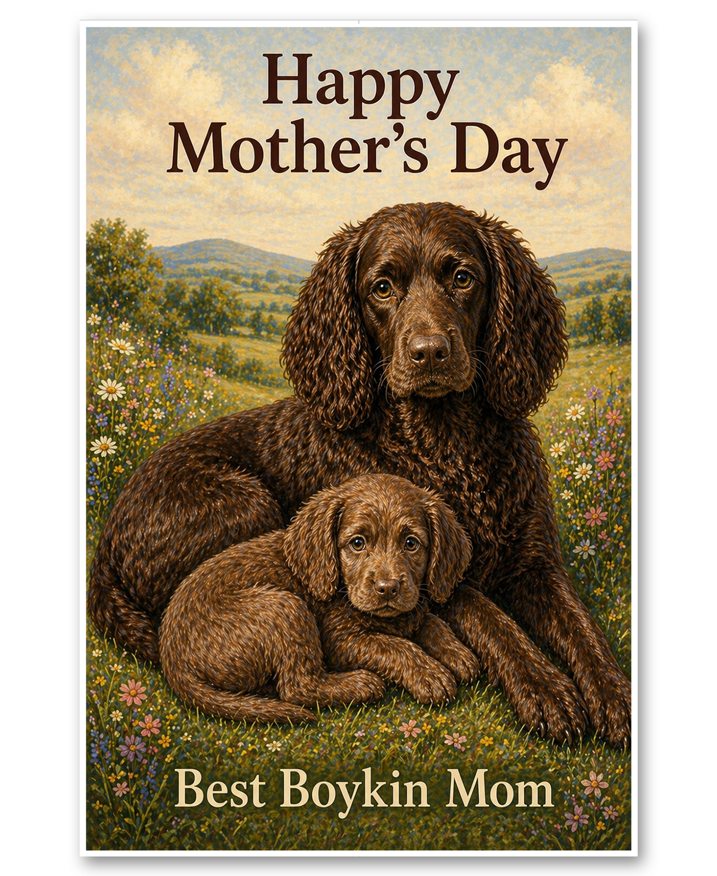 Boykin Spaniel  - Best Boykin Mom - Mother's Day Card