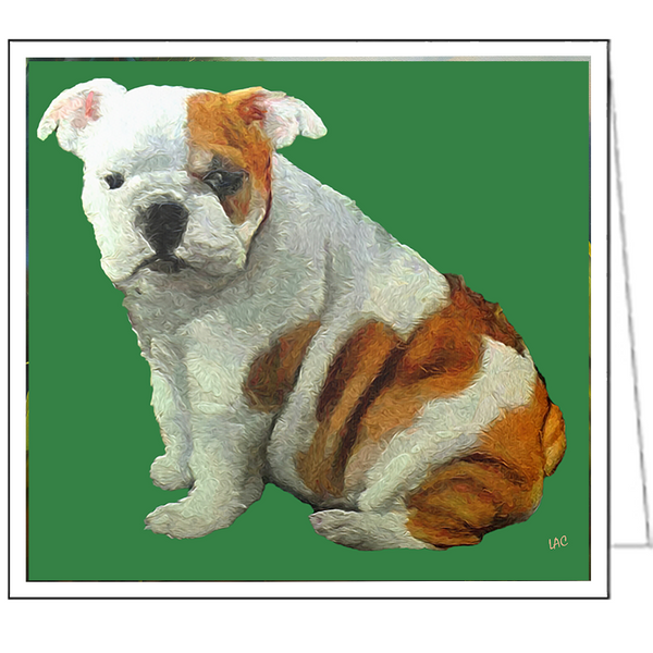 English Bulldog 'Bugsy' Fine Art Notecards - Set of Six