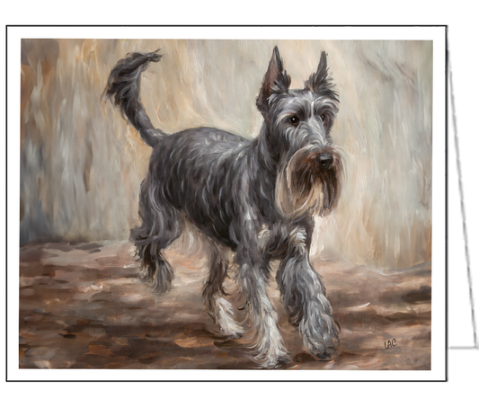 Cesky Terrier Notecards - Set of Six Artistic Delights
