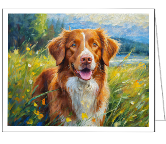 Nova Scotia Duck Tolling Retriever 'Dixie' Notecards - Set of Six   - - 5 x 7 Inches