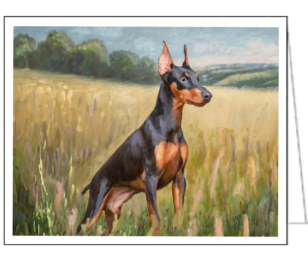 German Pinscher Notecards - Exquisite 5 x 7 Art Collection