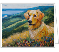 Golden Retriever Fine Art Notecards - Set of Six