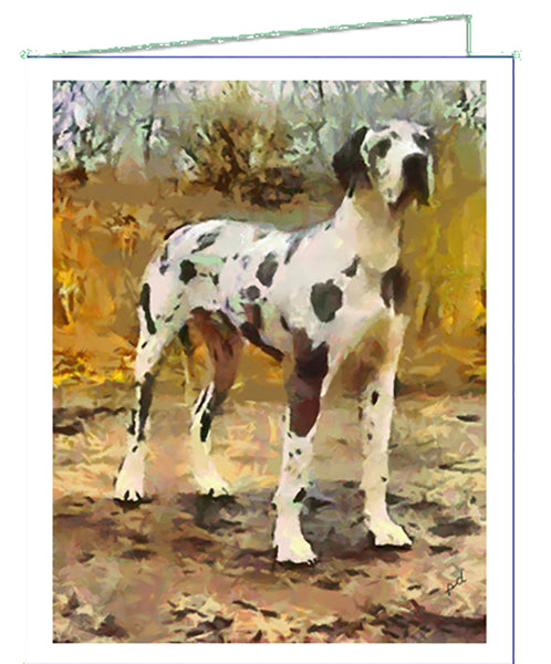 Great Dane 'Zeus' Fine Art Notecards - Set of 6 with Envelopes