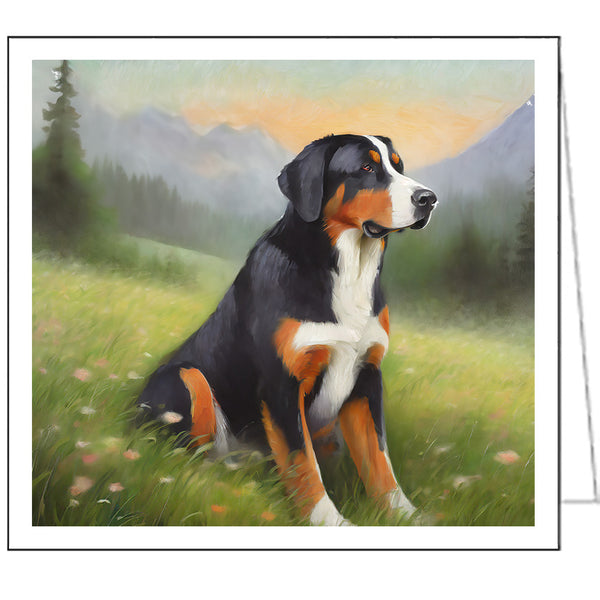 Greater Swiss Mountain Dog Fine Art Notecards - Set orf 6