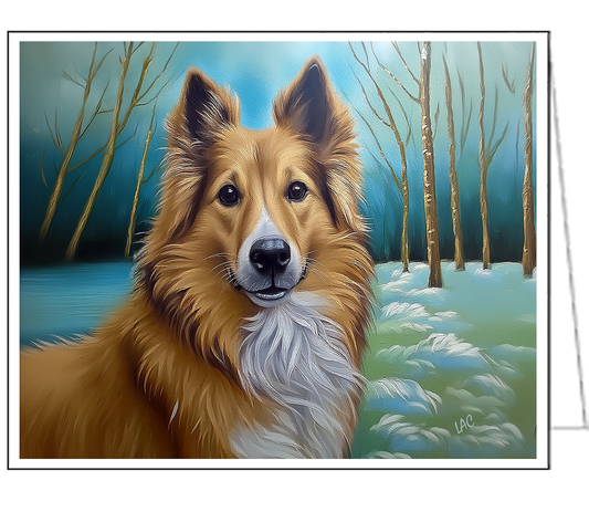 Icelandic Sheepdog Fine Art Notecards - Set of Six - 5 x 7 Inches