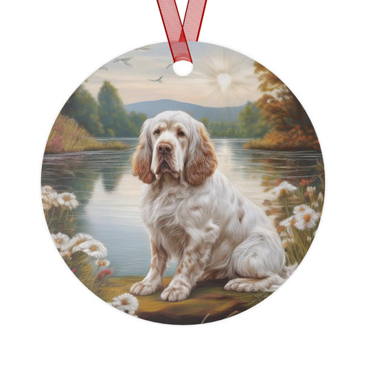 Clumber Spaniel Christmas Tree Ornaments