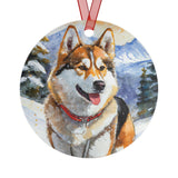 Chinook 'Sled Dog' Metal Ornaments