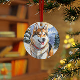 Chinook 'Sled Dog' Metal Ornaments