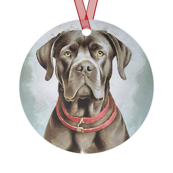Cane Corso Delightful Metal Ornaments