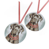 Cane Corso Delightful Metal Ornaments