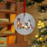 Boxers 'Quartet' Metal Ornaments: Festive Elegance