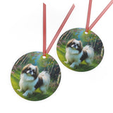 Charming Japanese Chin Metal Ornaments