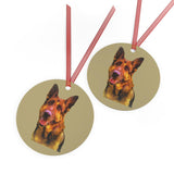 German Shepherd 'Bayli' Metal Ornaments - Celebrate Your Love