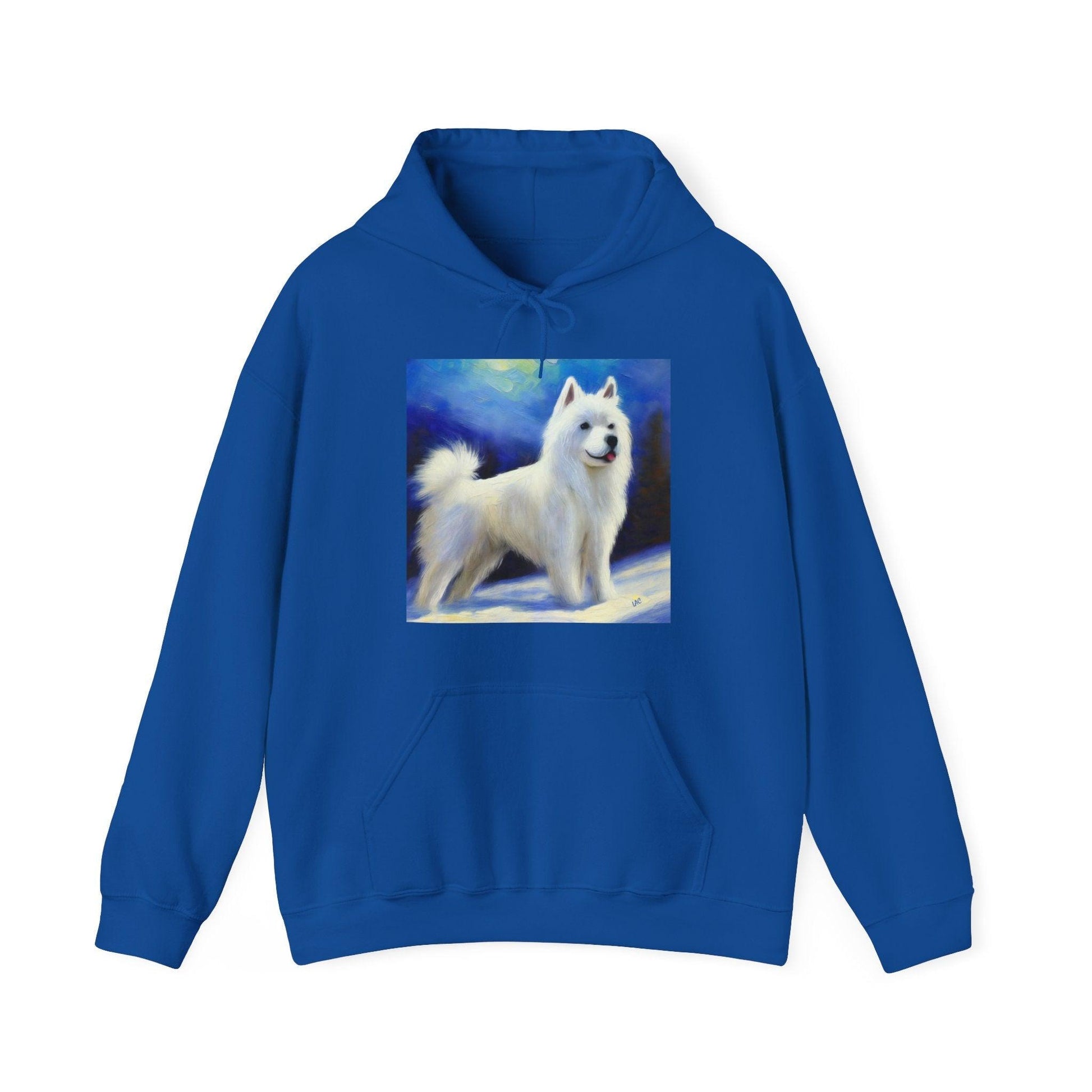 American Eskimo Dog Unisex 50/50 Hooded Sweatshirt