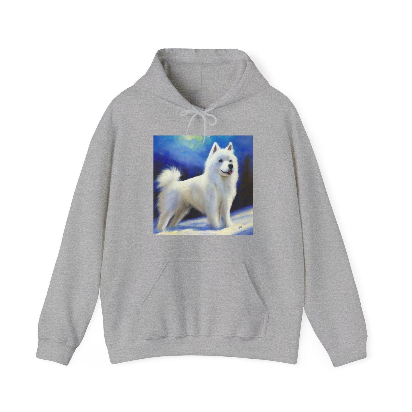 American Eskimo Dog Unisex 50/50 Hooded Sweatshirt