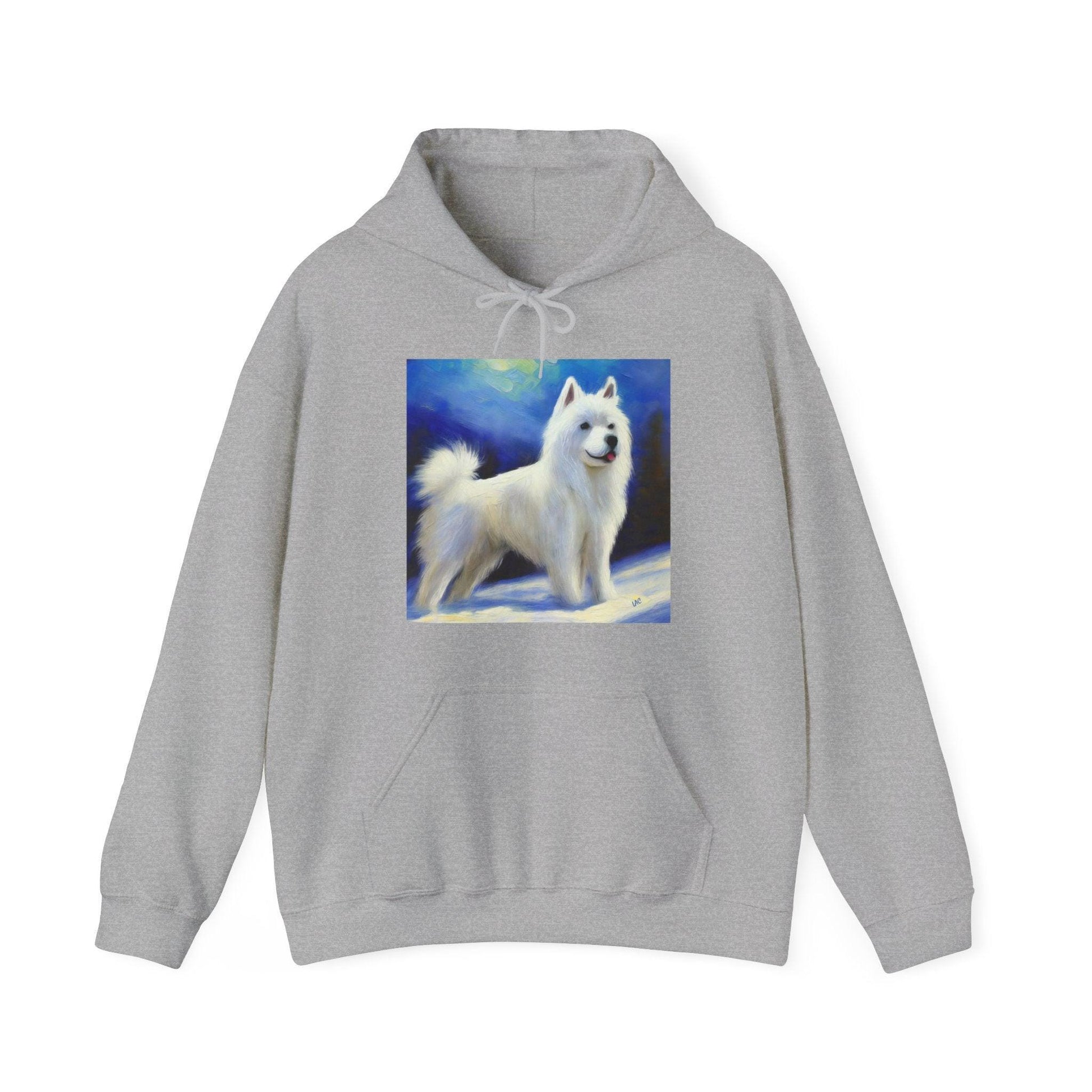 American Eskimo Dog Unisex 50/50 Hooded Sweatshirt