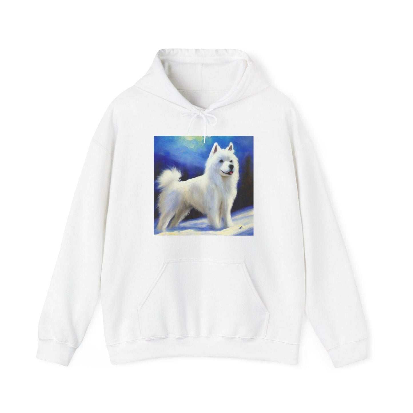 American Eskimo Dog Unisex 50/50 Hooded Sweatshirt