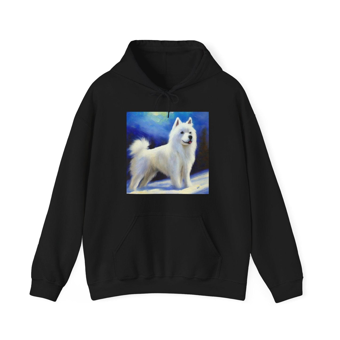 American Eskimo Dog Unisex 50/50 Hooded Sweatshirt