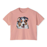 Australian Shepherd #2 - Women's Oversized Boxy Tee