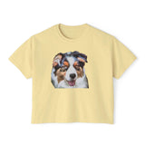 Australian Shepherd #2 - Women's Oversized Boxy Tee