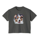 Australian Shepherd #2 - Women's Oversized Boxy Tee