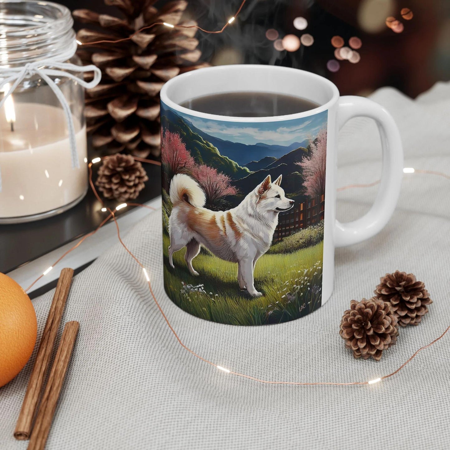 Kishu Ken Ceramic Mug: Sip in Style with Every Brew