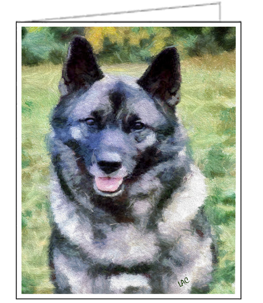 Norwegian Elkhound - Fine Art Notecards Set of 6