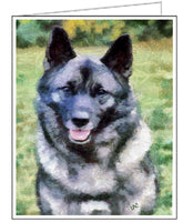 Norwegian Elkhound - Fine Art Notecards Set of 6