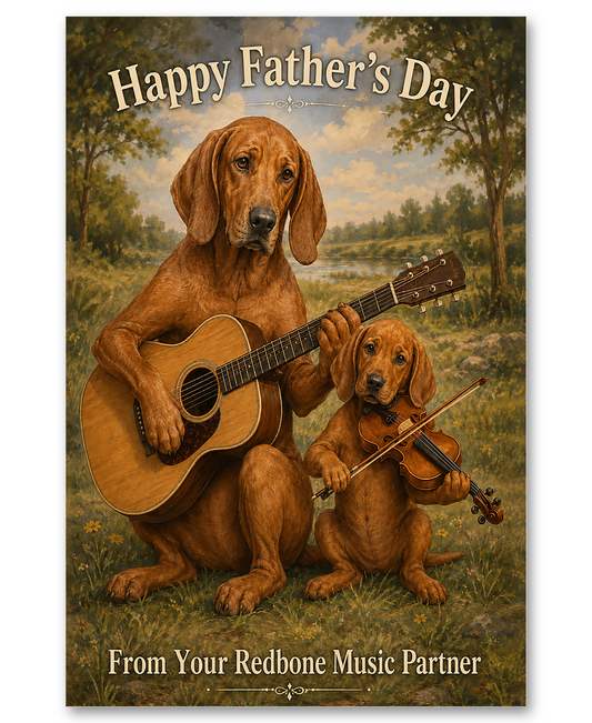 Redbone Coonhound Music Partners - Father's Day Card
