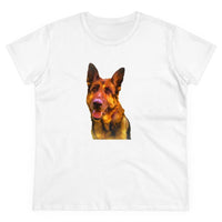 'Bayli' German Shepherd Women's Midweight Cotton Tee