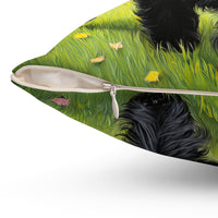 Affenspinscher Spun Polyester Throw Pillow: A Touch of Playful Elegance