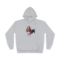 Basset Hound -- Unisex Fleece Lined Pullover Hoodie Sweatshirt