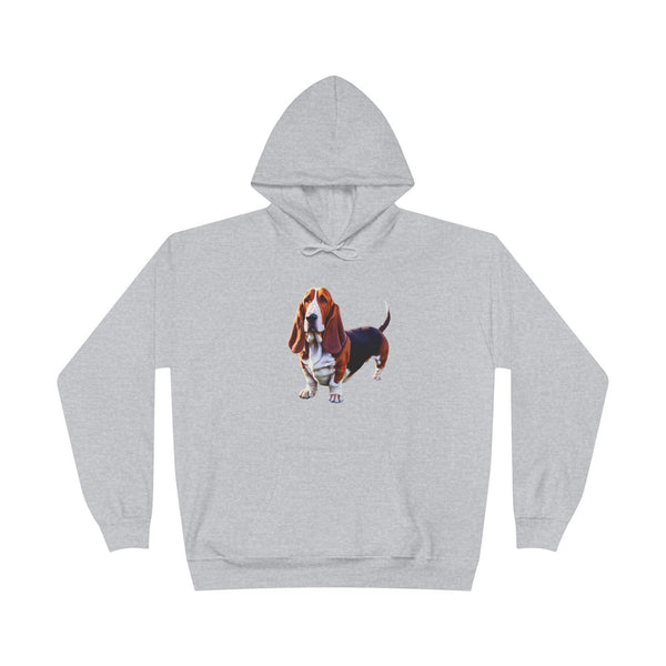 Basset Hound -- Unisex Fleece Lined Pullover Hoodie Sweatshirt