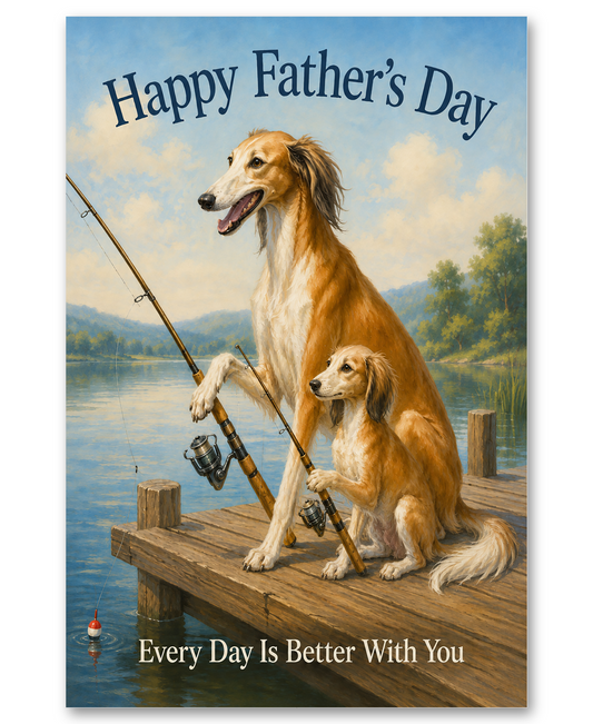 Salukis - Lake Fishing On Father's Day