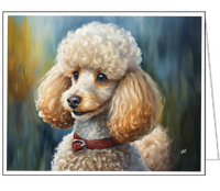 Standard Poodle #2 Fine Art Notecards - Set of Six