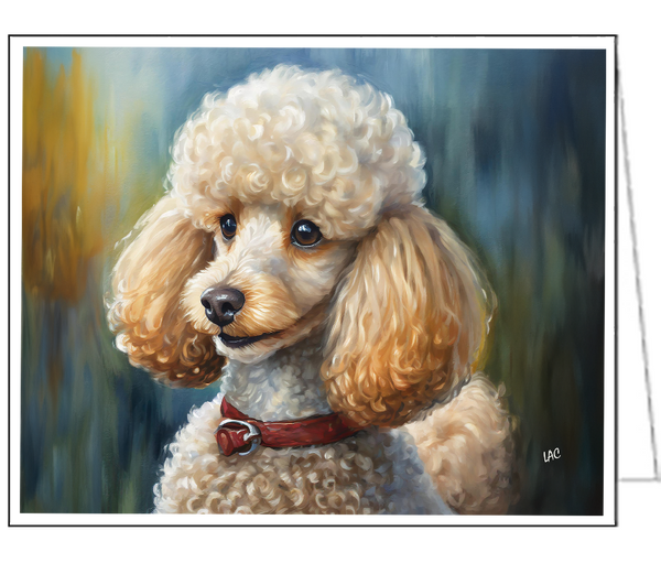 Standard Poodle #2 Fine Art Notecards - Set of Six