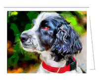 Exquisite English Cocker Spaniel Fine Art Notecards - Set of Six