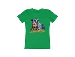 Rottweiler 'Lina' Women's Slim Fit Ringspun Cotton T-Shirt