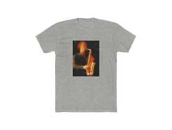 Saxophonist - Men's Fitted Cotton Crew Tee
