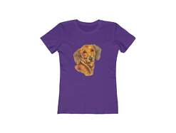 Dachshund 'Doxie #1'  Women's Slim Fit Ringspun Cotton T-Shirt