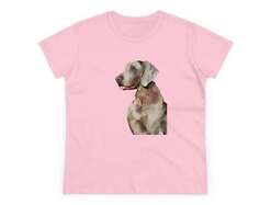 Weimaraner 'Rocky' Women's Midweight Cotton Tee