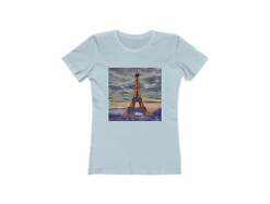 Eiffel Tower Sunset - Women's Slim Fit Ringspun Cotton T-Shirt