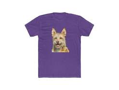 Portuguese Podengo Men's Fitted Cotton Crew Tee