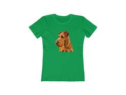 Irish Terrier 'Jocko' Women's Slim Fit Ringspun Cotton T-Shirt