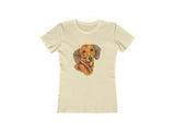 Dachshund 'Doxie #1'  Women's Slim Fit Ringspun Cotton T-Shirt