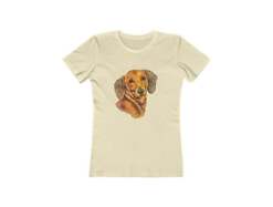 Dachshund 'Doxie #1'  Women's Slim Fit Ringspun Cotton T-Shirt