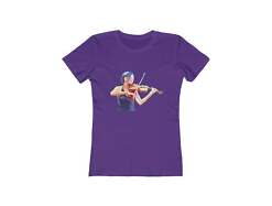 Violin 'The Bowist' - Women's Slim Fit Ringspun Cotton T-Shirt
